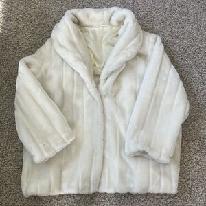 Womens Faux Fur Mink Coat Plus Size 3X White Soft Quiet Luxury Winter Mob Wife